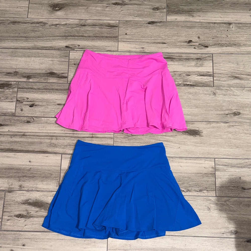 Pink and Blue Women's Skirt Set